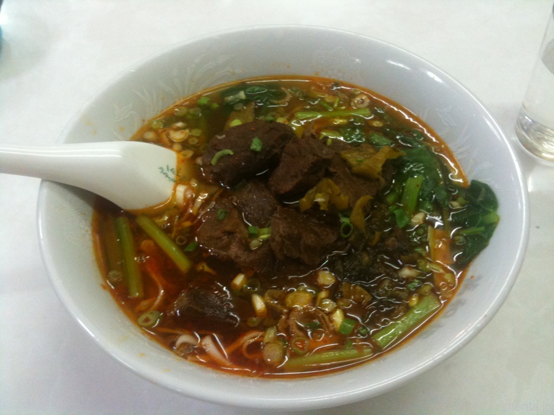 牛肉麺 (台湾辛口牛肉麺) @萬和楼.横浜中華街