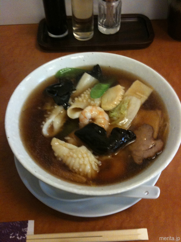 広東八珍湯麺 (広東五目麺) @隆蓮.横浜中華街