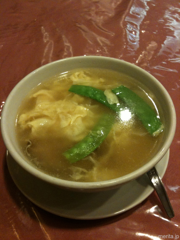 蛋花湯 (玉子と野菜のスープ) @獅門酒楼.横浜中華街