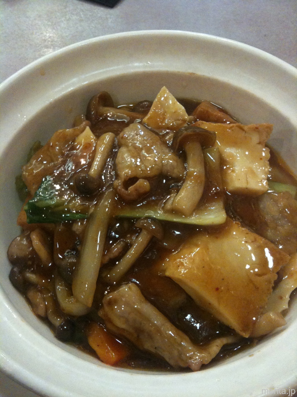 家常豆腐 (豆腐の田舎風味) @牡丹園.横浜中華街