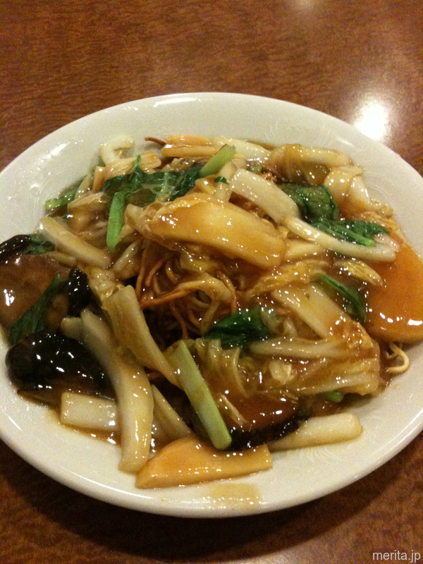 冬茹炒麺 (椎茸入り焼きそば) @彩鳳.横浜中華街