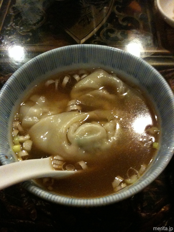 上海風雲呑 (上海風ワンタンスープ) @新錦江.横浜中華街