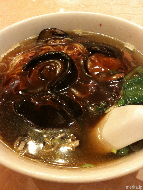 冬茹麺 (椎茸そば) @五福臨.横浜中華街