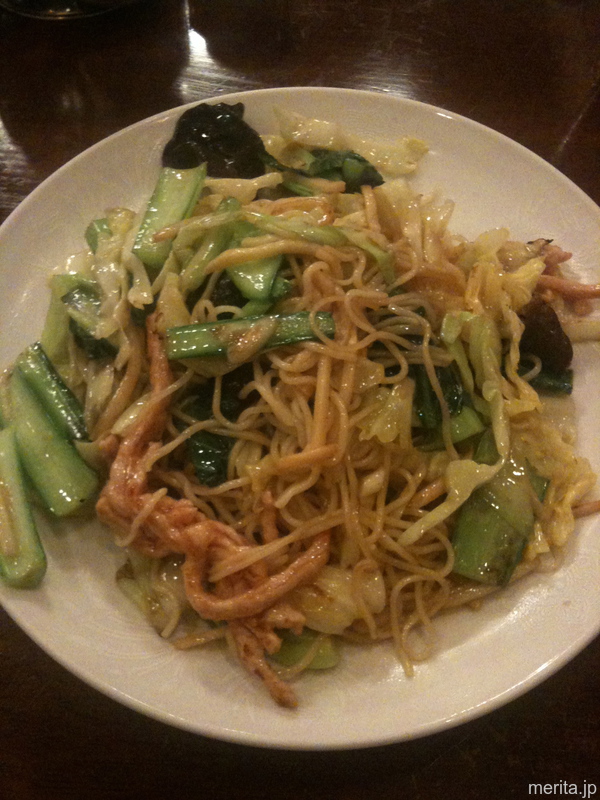 上海炒麺 (上海式焼きそば) @三和楼.横浜中華街