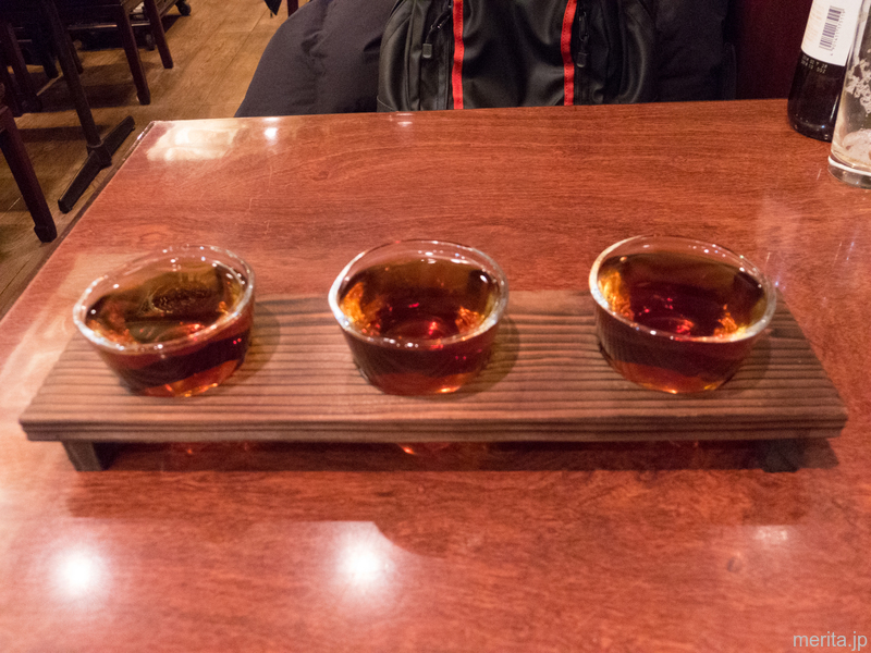 紹興酒飲み比べセット @翠鳳本店.横浜中華街